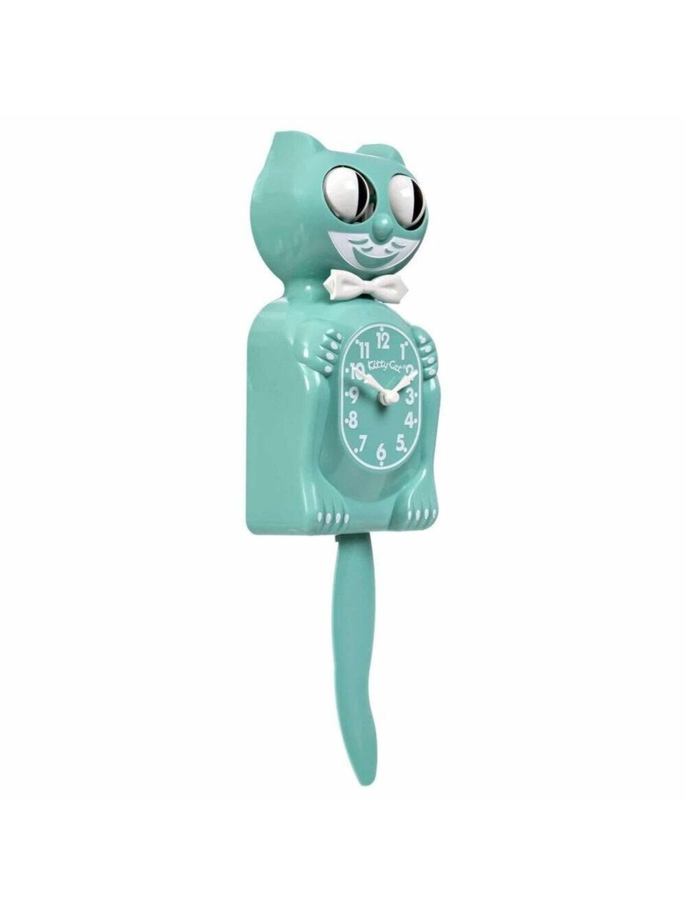 Ocean Waves Green Kitty-Cat Kit-Cat clock Kat Klock - Picture 2 of 4